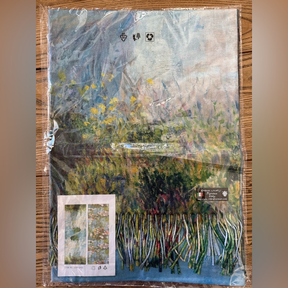 Brand new, in package, Bella Scarf or wrap from Florence Italy